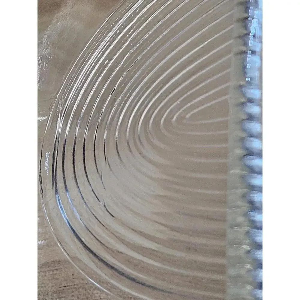 Vintage Glasbake J-558 Clear Glass Divided Oval Serving Dish - 10